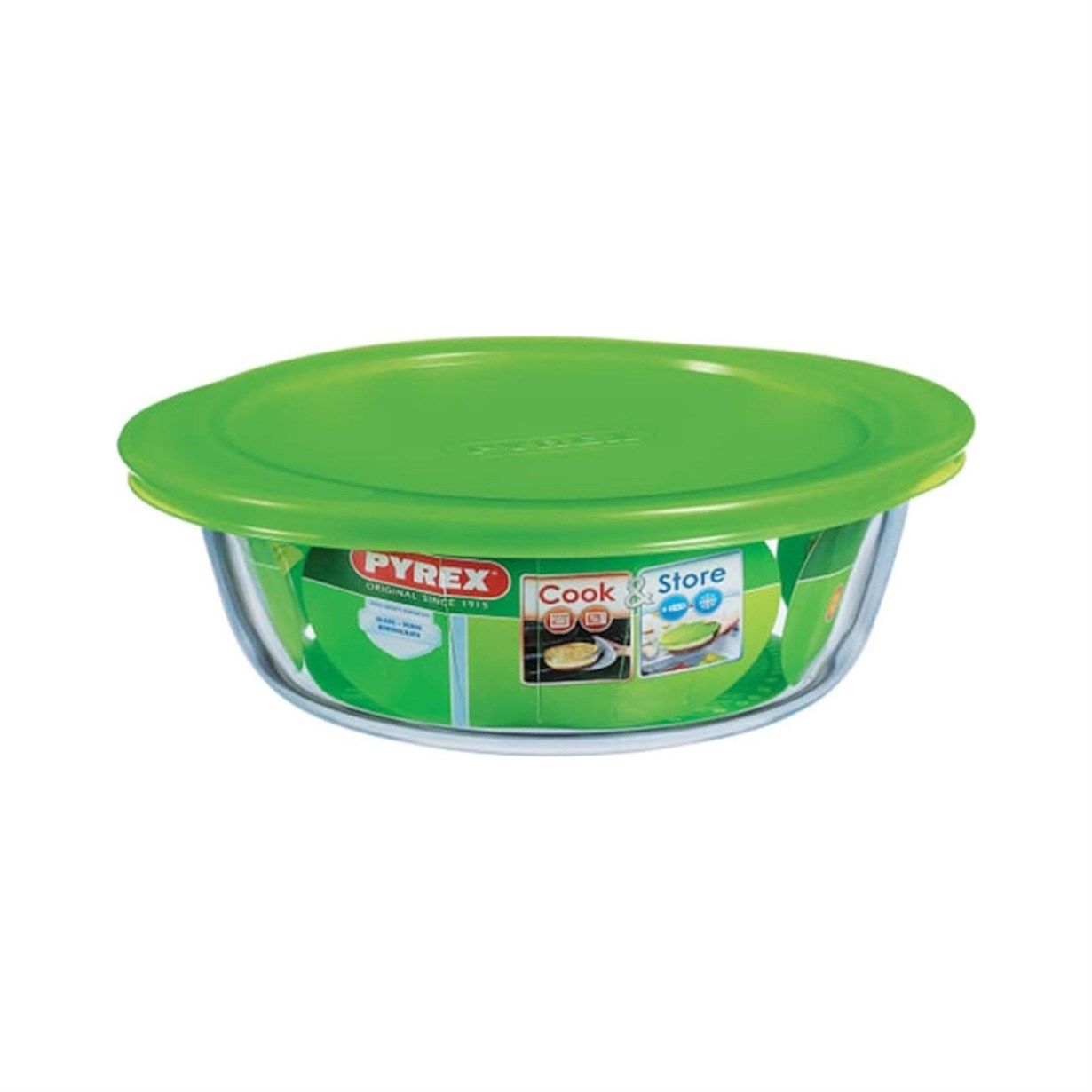 Pyrex 208P000/7046 Yuvarlak Cam Saklama Kabı 2,3 lt