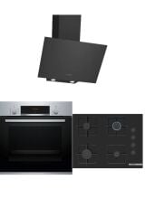 Bosch Ankastre Set Siyah -2 (HBF534ES3T- POP7C6P30O- DWK64PJ60T)