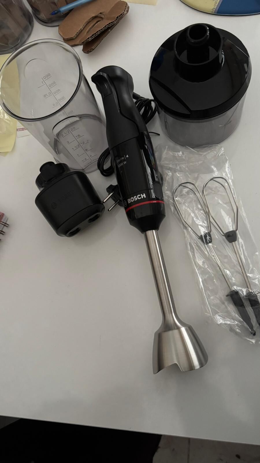 OUTLET | MSM4B624 Serie 4 El Blenderı ErgoMaster 1000 W Siyah, Antrasit (10)