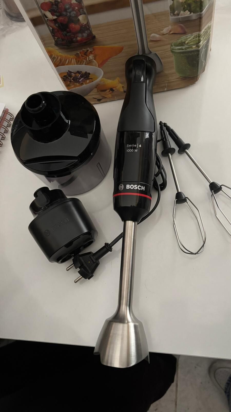 OUTLET | MSM4B624 Serie 4 El Blenderı ErgoMaster 1000 W Siyah, Antrasit (9)