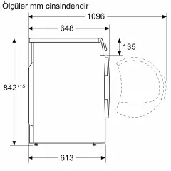 Bosch WQG25201TR 10 kg Çamaşır Kurutma Makinesi