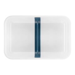 ZWILLING Fresh & Save Vakumlu Yemek Taşıma Kabı, L Düz, Plastik, Beyaz-Akdeniz Mavisi