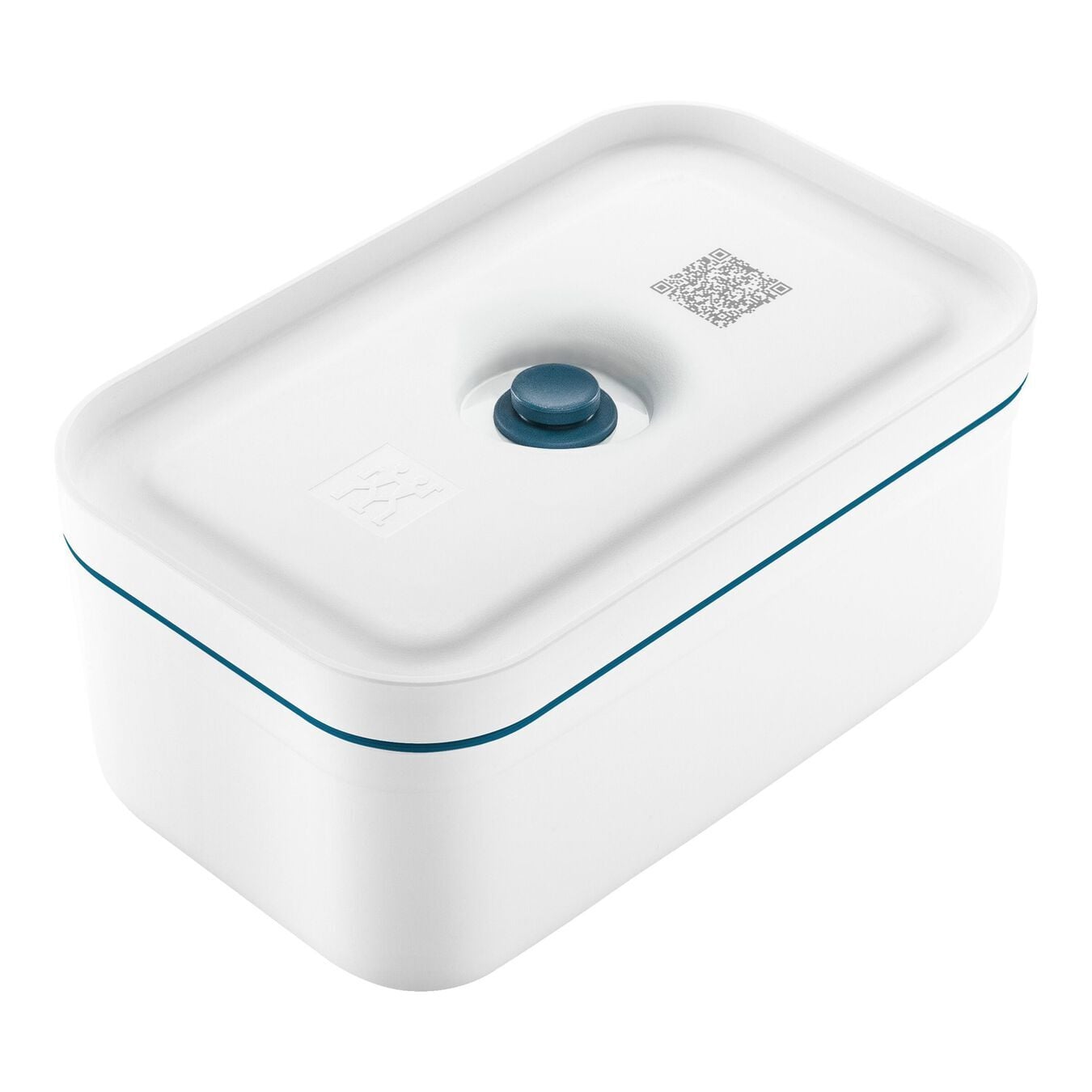 ZWILLING Fresh & Save Vakumlu Yemek Taşıma Kabı, M, Plastik, Beyaz-Akdeniz Mavisi