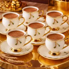 Aryıldız Liona 6 Kişilik Türk Kahve Fıncan Takımı