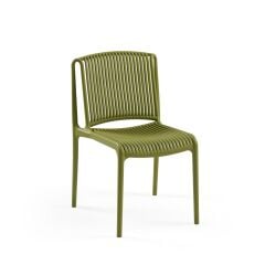 Derya Home Tilia Nes Bahçe Sandalyesi 4’lü Set – Modern Dış Mekan & Balkon Sandalyesi - Haki