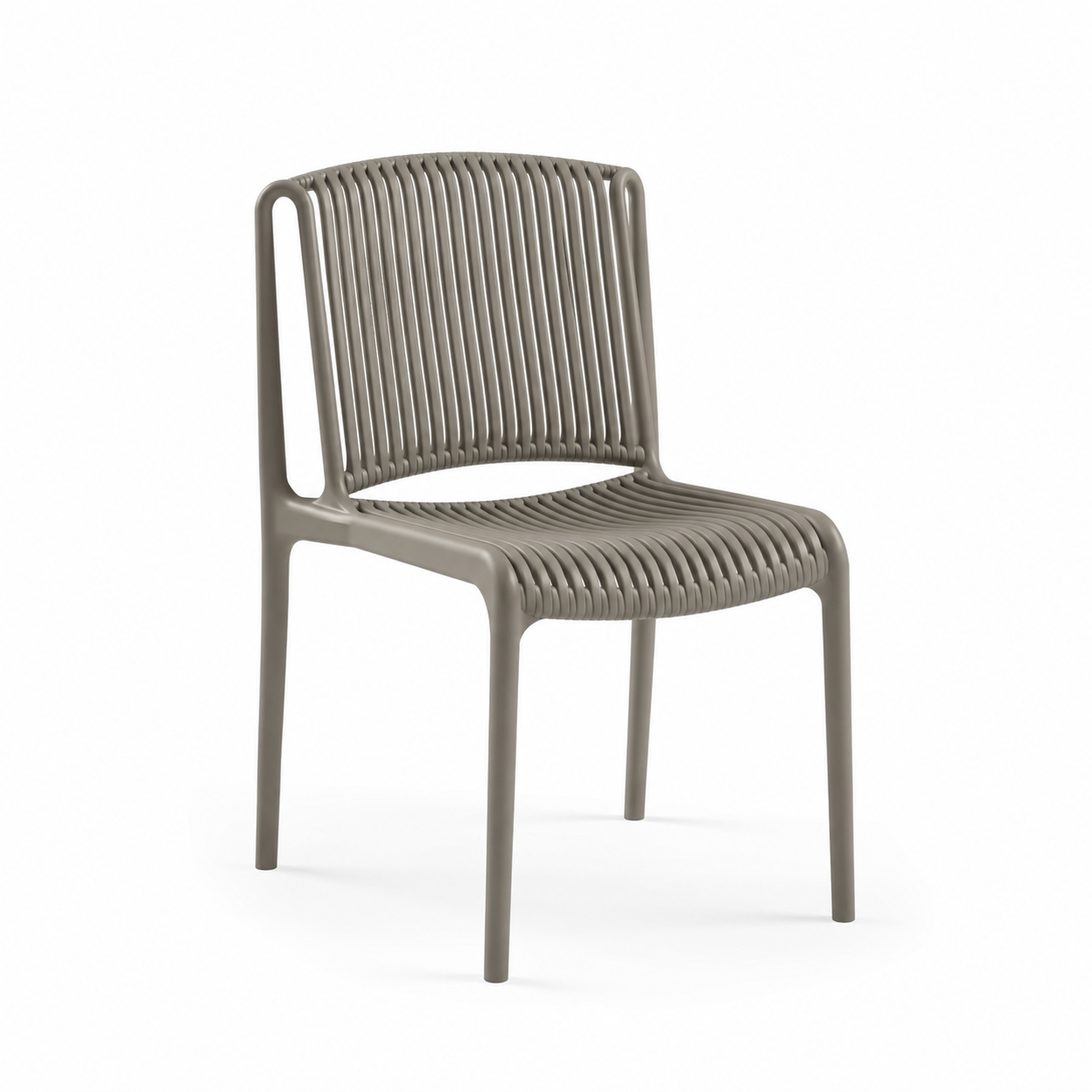 Derya Home Tilia Nes Bahçe Sandalyesi 4’lü Set – Modern Dış Mekan & Balkon Sandalyesi - Vizon