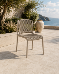 Derya Home Tilia Nes Bahçe Sandalyesi 4’lü Set – Modern Dış Mekan & Balkon Sandalyesi - Vizon