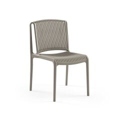 Derya Home Tilia Nes Bahçe Sandalyesi 4’lü Set – Modern Dış Mekan & Balkon Sandalyesi - Vizon