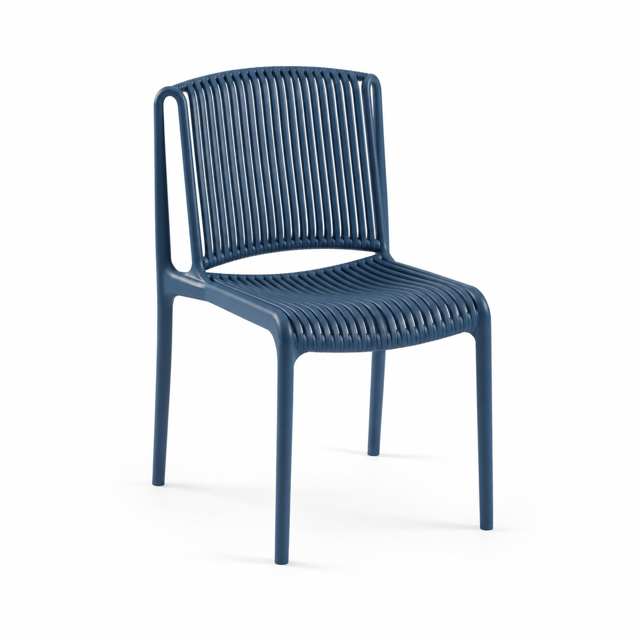 Derya Home Tilia Nes Bahçe Sandalyesi 4’lü Set – Modern Dış Mekan & Balkon Sandalyesi - Saks Mavi