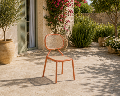 Derya Home Tilia Haz Terracotta & Bej Bahçe Masa Sandalye Takımı – 4 Kişilik Premium Dış Mekan Seti