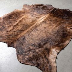 Derya Home Kaplan Desenli Kahverengi Hakiki Dana Postu Halı 185x217 cm