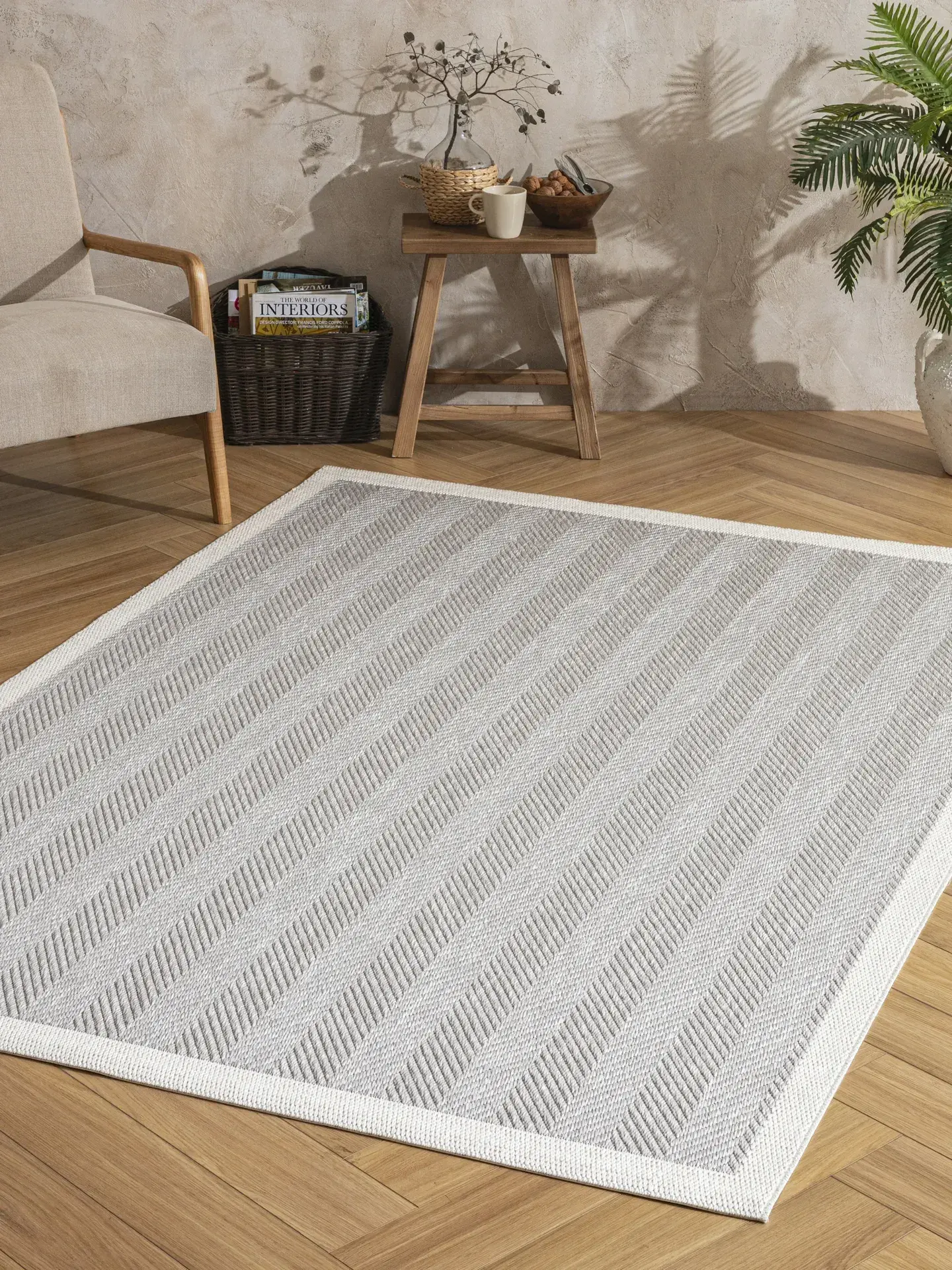 Derya Home Enzo Sisal 03 Dokulu Kaymaz Taban Modern Halı