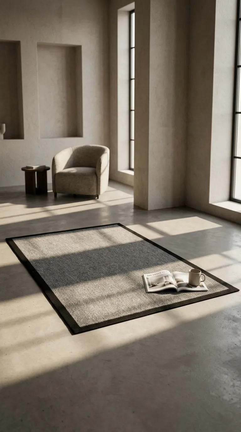 Derya Home Enzo Sisal 11  Dokulu Kaymaz Taban Modern Halı