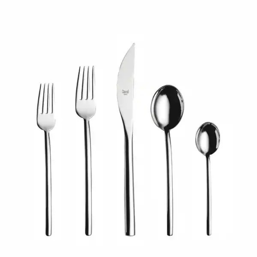 Mepra Due 4mm Paslanmaz Çelik 72 Parça 12 Kişilik Çatal Kaşık Bıçak Takımı