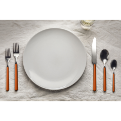 Mepra Fantasia Carrot 4mm Paslanmaz Çelik 72 Parça 12 Kişilik Çatal Kaşık Bıçak Takımı