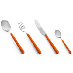 Mepra Fantasia Carrot 4mm Paslanmaz Çelik 72 Parça 12 Kişilik Çatal Kaşık Bıçak Takımı