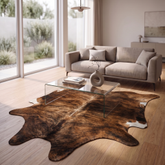 Derya Home Brindle Alacalı Hakiki Dana Postu Halı 219x235 cm P20