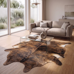 Derya Home Brindle Alacalı Hakiki Dana Postu Halı 215x217 cm P21