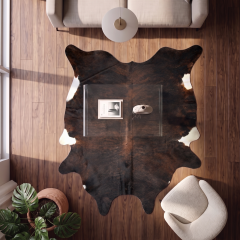 Derya Home Brindle Hakiki Dana Postu Halı 218x230 cm P23
