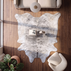 Derya Home Gri Brindle Hakiki Dana Postu Halı 169x220 cm P12