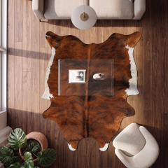 Derya Home Brindle Alacalı Hakiki Dana Postu Halı 195x223 cm P15