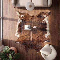 Derya Home Brindle Alacalı Hakiki Dana Postu Halı 237X211 CM P8