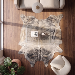 Derya Home Brindle Hakiki Dana Postu Halı 206x243 cm P9