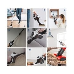 Bosch Serie | 6 Şarjlı dik süpürge Unlimited Beyaz BCS61113