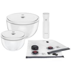 Zwilling Fresh & Save Bowls Vakumlu Başlangıç Seti Cam / M/L, 9-Parça