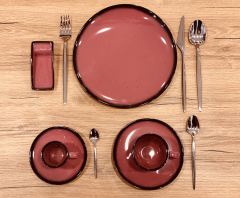 Jumbo Joy Red 36 Parça Kahve ve Çay Takımı