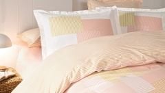 Puffy Romarin Çift Kişilik Ranforce Nevresim Takımı - Safran