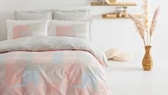 Puffy Romarin Çift Kişilik Ranforce Nevresim Takımı - Blush