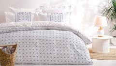 Puffy Roan Tek Kişilik Ranforce Nevresim Takımı - Indigo