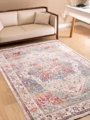 Derya Home Kuzey Saçaklı Halı %100 Degrade Polyester 7 mm Hav Vintage Desen 09