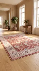 Derya Home Kuzey Saçaklı Halı %100 Degrade Polyester 7 mm Hav Vintage Desen 4