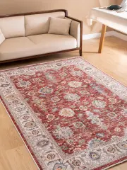Derya Home Kuzey Saçaklı Halı %100 Degrade Polyester 7 mm Hav Vintage Desen 4