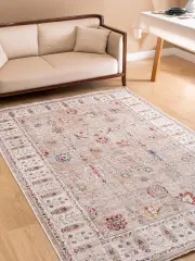Derya Home Kuzey Saçaklı Halı %100 Degrade Polyester 7 mm Hav Vintage Desen 3