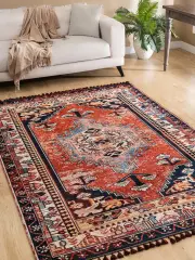 Derya Home Kuman Serisi Saçaklı Kilim Vintage Etnik Desenli Kilim Halı 3