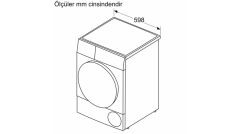 WQB245AXTR Serie 8 Isı Pompalı Kurutma Makinesi 9 kg Gümüş