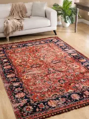 Derya Home Kuman Serisi Saçaklı Kilim Vintage Etnik Desenli Kilim Halı 6