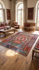 Derya Home Kahire Serisi Saçaklı Kilim Etnik Vintage Desenli 3