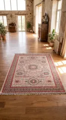 Derya Home Kahire Serisi Saçaklı Kilim Etnik Vintage Desenli 4