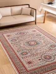 Derya Home Kahire Serisi Saçaklı Kilim Etnik Vintage Desenli 4