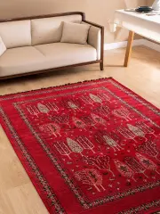 Derya Home Kahire Serisi Saçaklı Kilim Etnik Vintage Desenli 1