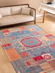 Derya Home Kahire Serisi Saçaklı Kilim Etnik Vintage Desenli 5