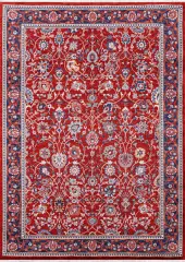 Derya Home Özbek Serisi Saçaklı Halı %100 Degrade Polyester 7 mm Vintage Etnik Desenli 1