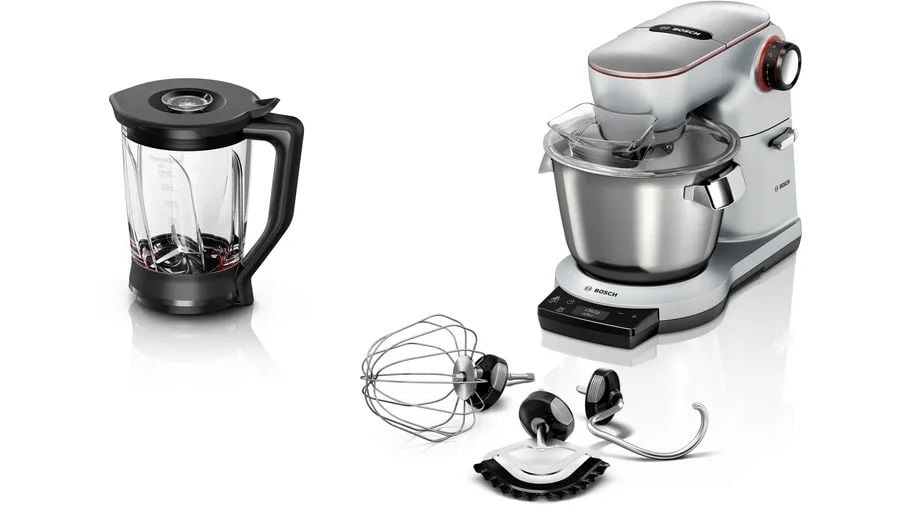 MUM9YX5S12 Serie 8 Kitchen machine with scale OptiMUM 1600 W Gümüş, Siyah