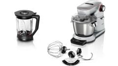 MUM9YX5S12 Serie 8 Kitchen machine with scale OptiMUM 1600 W Gümüş, Siyah