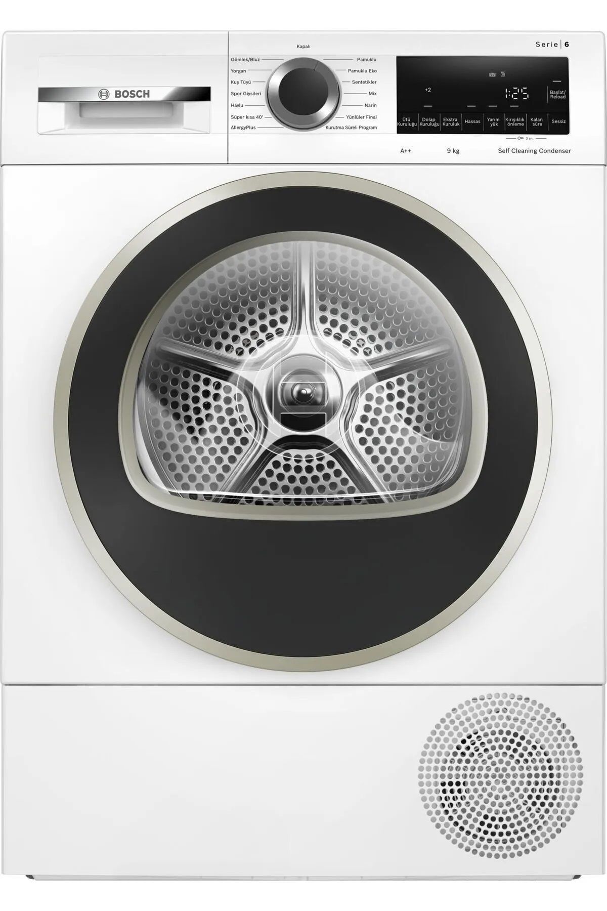 Bosch WQG244C1TR 9 Kg A++ Isı Pompalı Beyaz Kurutma Makinesi