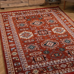 Derya Home Kütahya KY04 Etnik Desenli Zamansız Salon ve Antre Kilimi